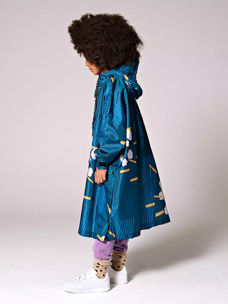 RAINKISS | Kinder Regenjacke - Regenponcho Japanese | braun