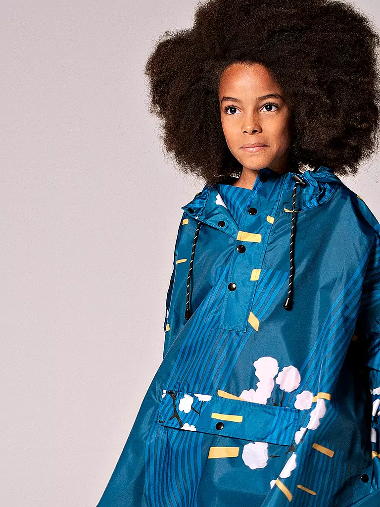 RAINKISS | Kinder Regenjacke - Regenponcho Japanese | braun