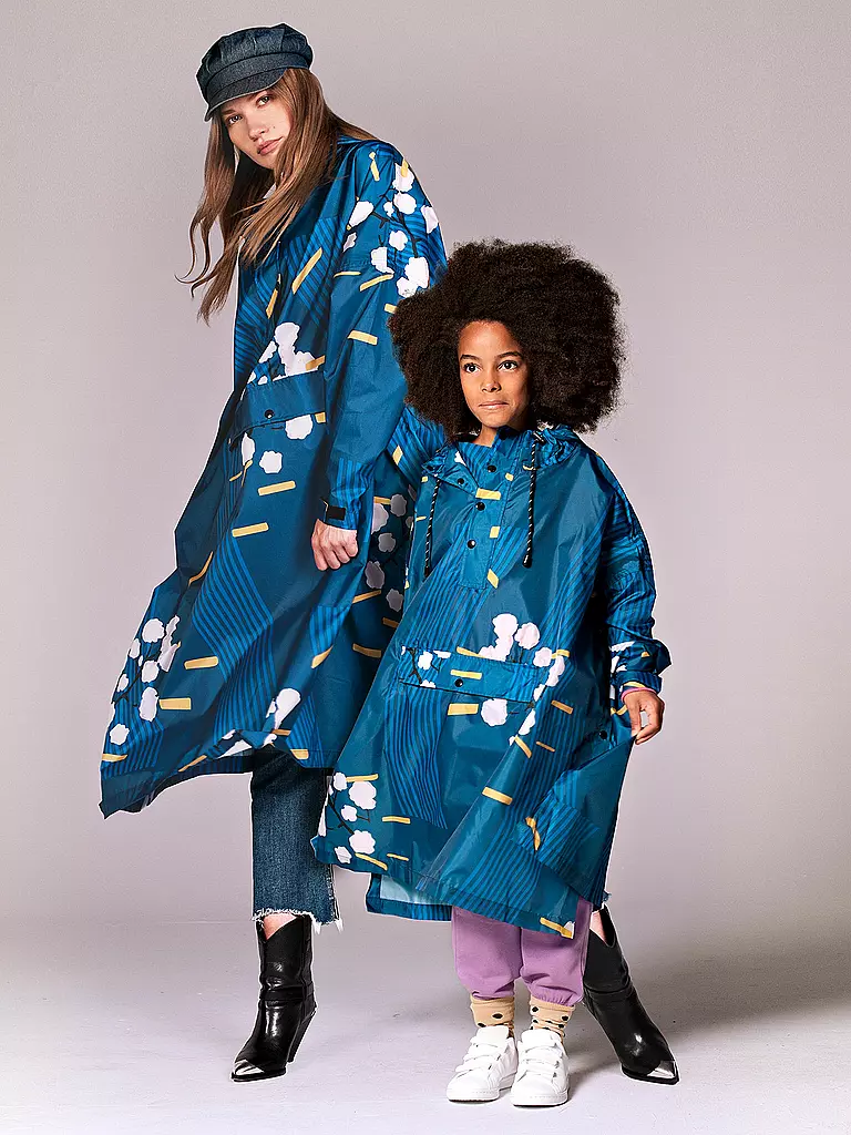 RAINKISS | Kinder Regenjacke - Regenponcho Japanese | braun
