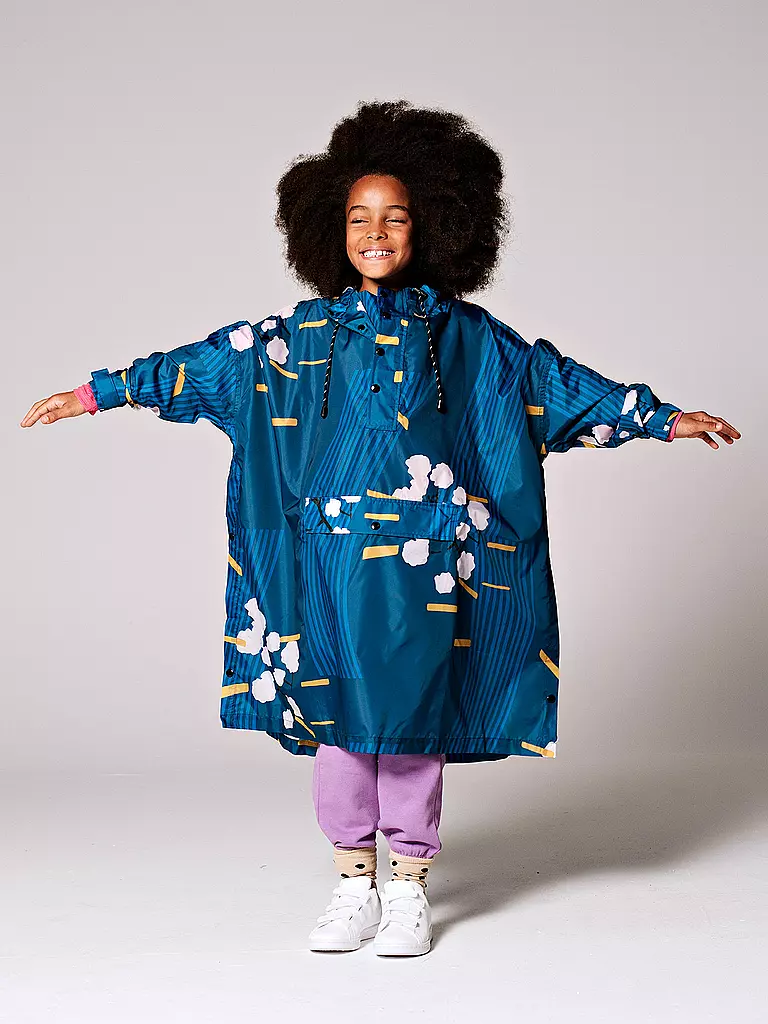 RAINKISS | Kinder Regenjacke - Regenponcho Japanese | braun