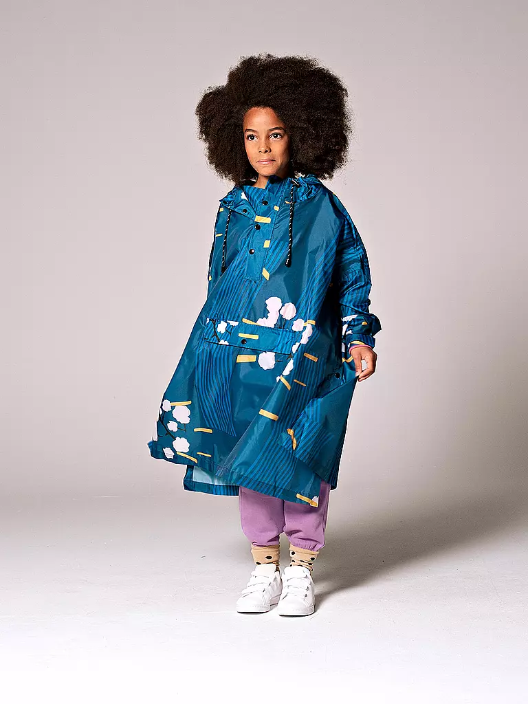 RAINKISS | Kinder Regenjacke - Regenponcho Japanese | braun