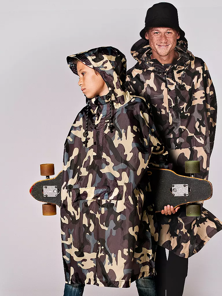 RAINKISS | Kinder Regenjacke - Regenponcho Jungle Com | blau