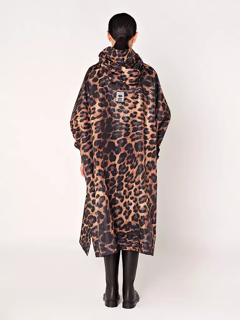 RAINKISS | Regenjacke - Regenponcho Dark Leopard | blau