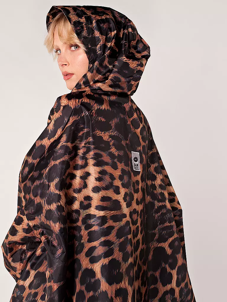 RAINKISS | Regenjacke - Regenponcho Dark Leopard | blau
