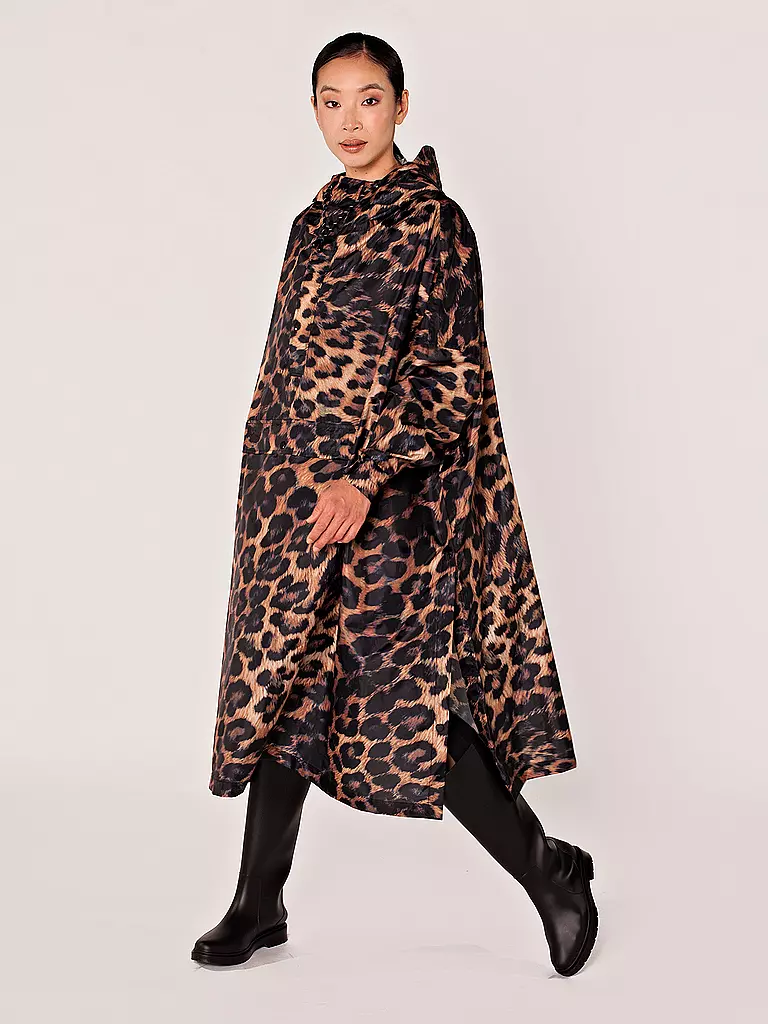 RAINKISS | Regenjacke - Regenponcho Dark Leopard | blau