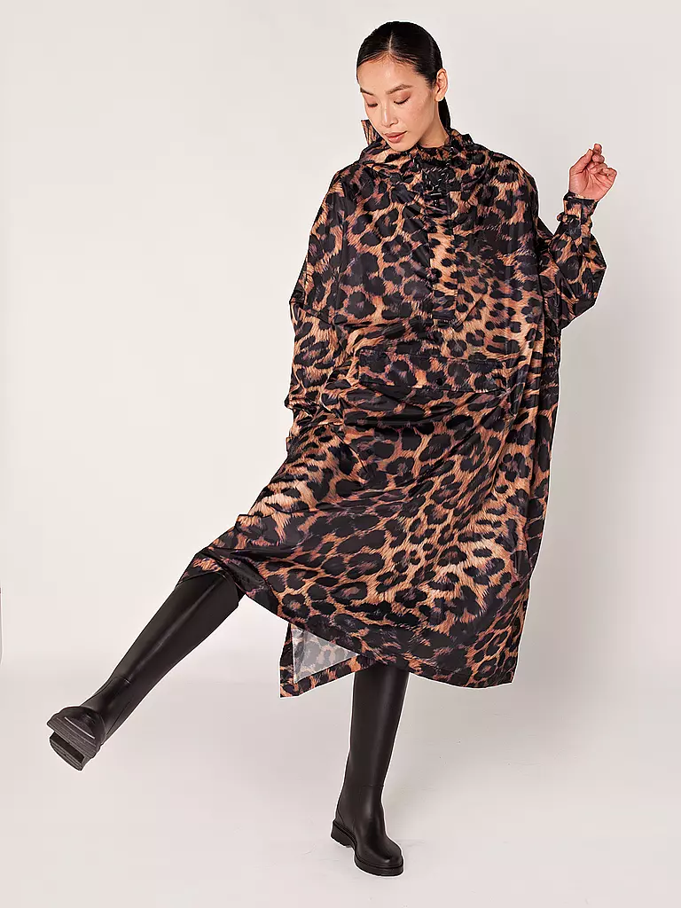 RAINKISS | Regenjacke - Regenponcho Dark Leopard | blau