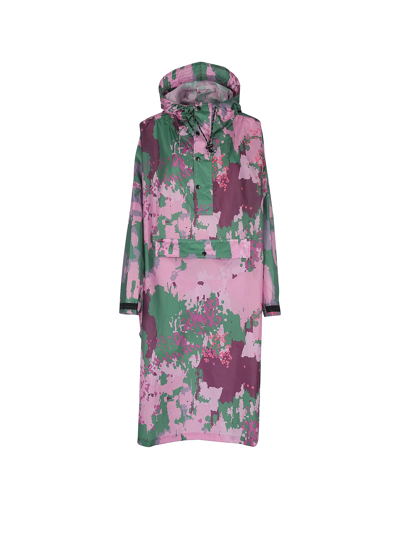 RAINKISS | Regenjacke - Regenponcho Black Polka | rosa