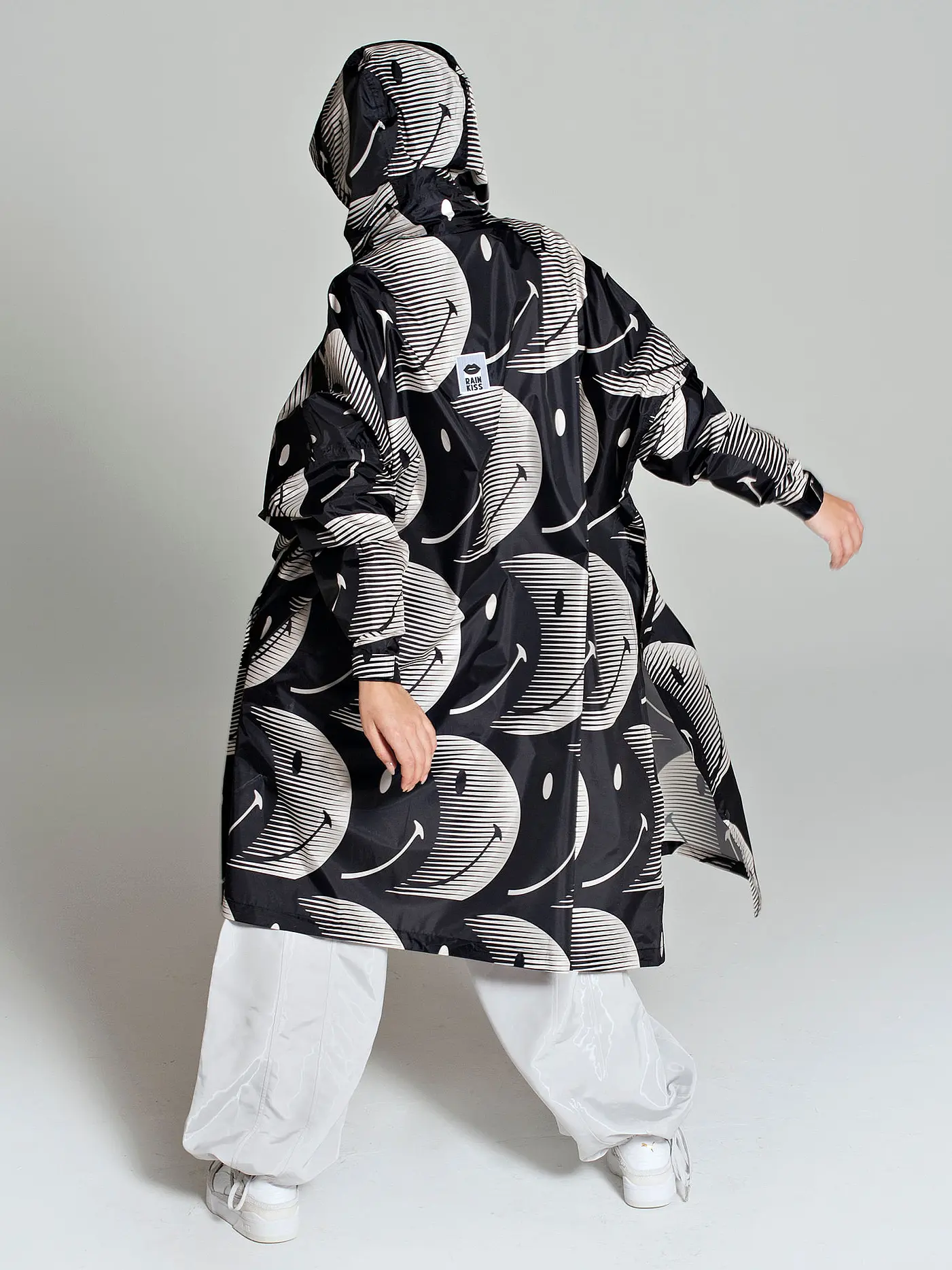 RAINKISS | Regenjacke - Regenponcho HALF MOON SMILE | schwarz