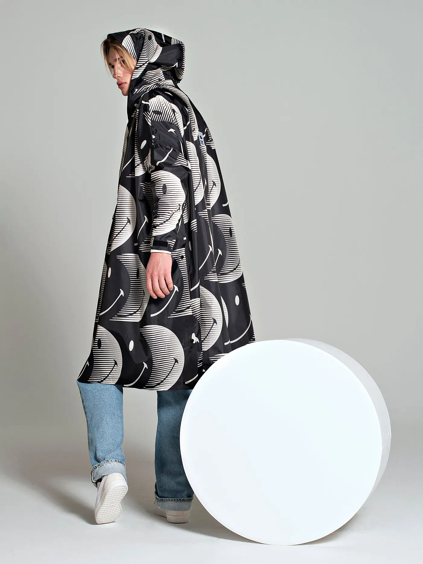 RAINKISS | Regenjacke - Regenponcho HALF MOON SMILE | schwarz