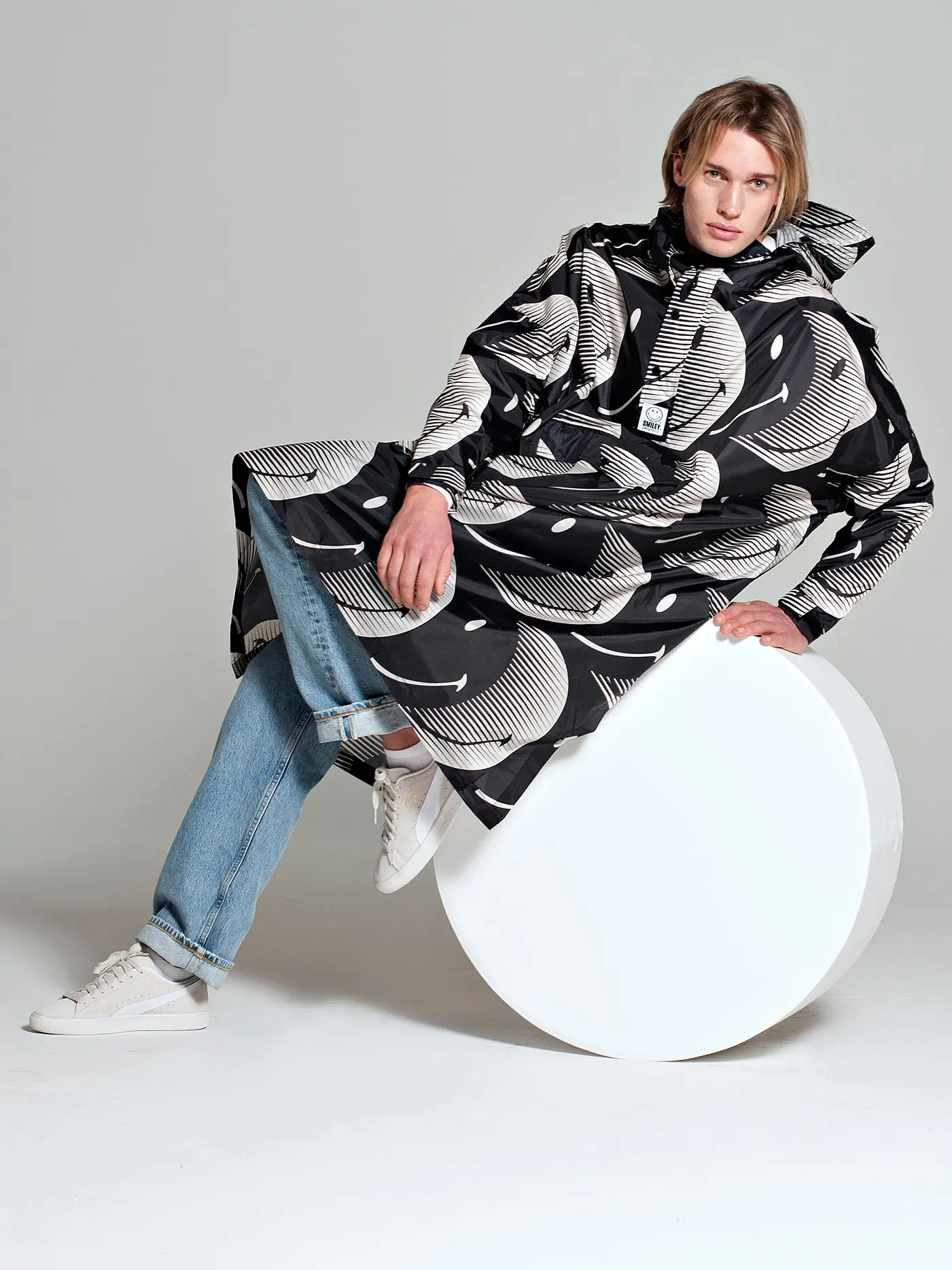 RAINKISS | Regenjacke - Regenponcho HALF MOON SMILE | schwarz