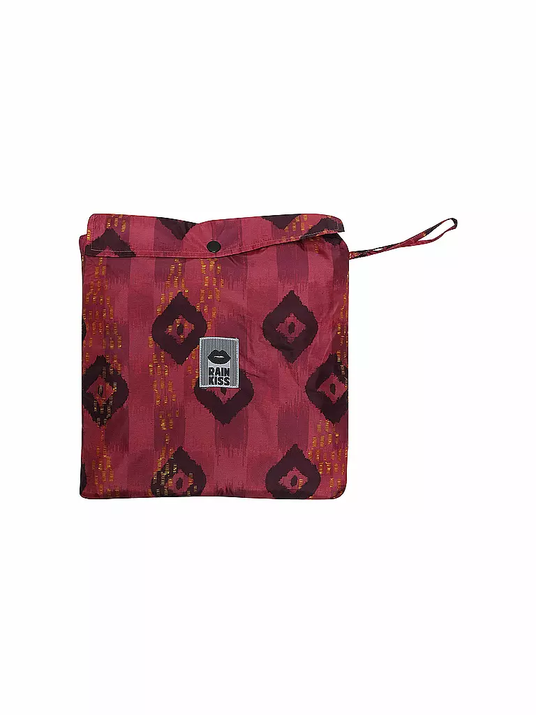 RAINKISS | Regenjacke - Regenponcho Ikat | rot