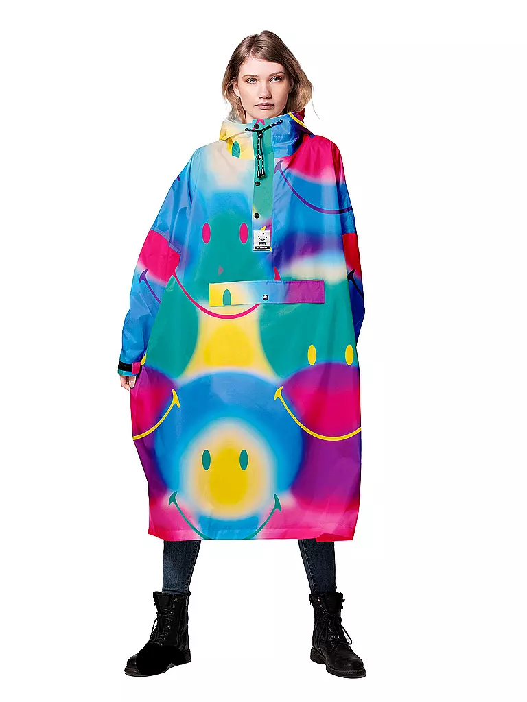 RAINKISS | Regenjacke - Regenponcho RAINBOW SMILEY | bunt