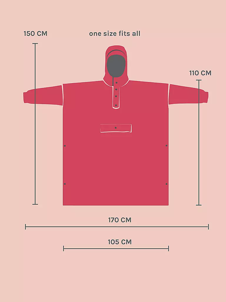 RAINKISS | Regenjacke - Regenponcho The Clouds | weiss