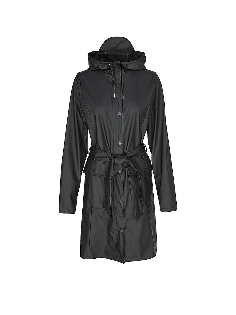 RAINS Regenjacke CURVE W JACKET  schwarz | S