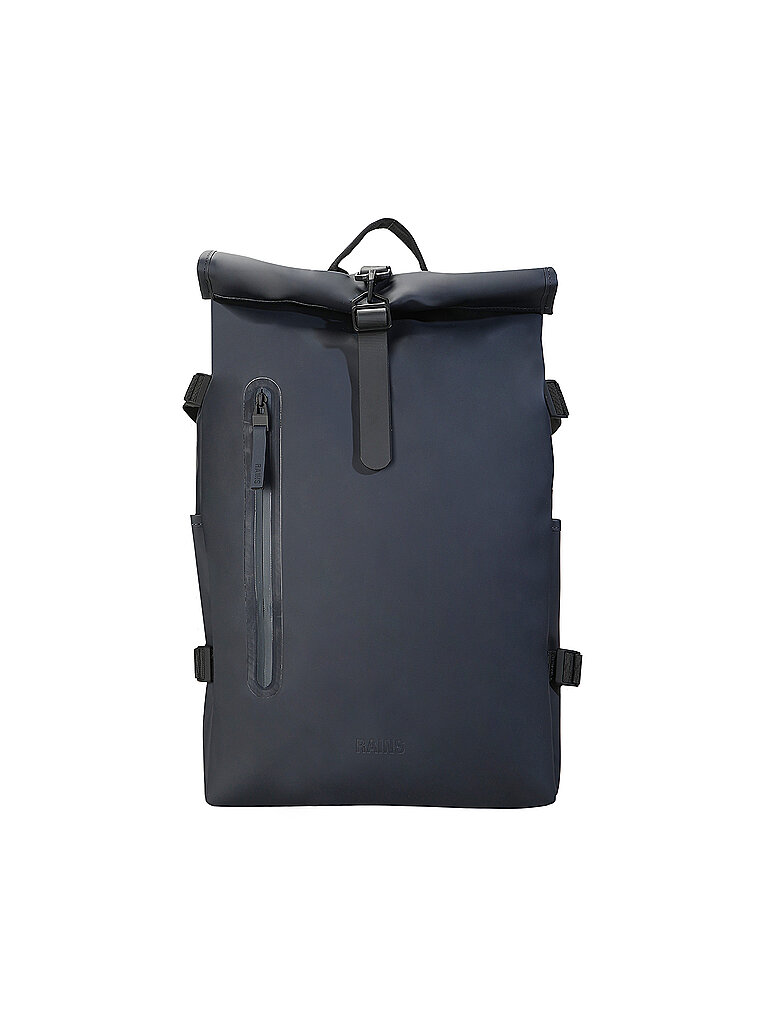 RAINS Rucksack Rolltop Large  blau
