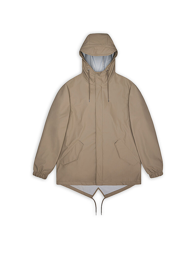 RAINS Regenjacke  beige | M