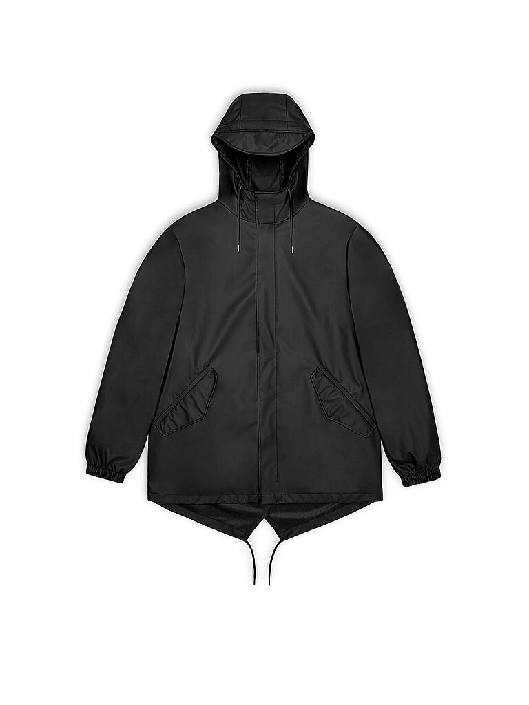 Regenjacke schwarz S herren