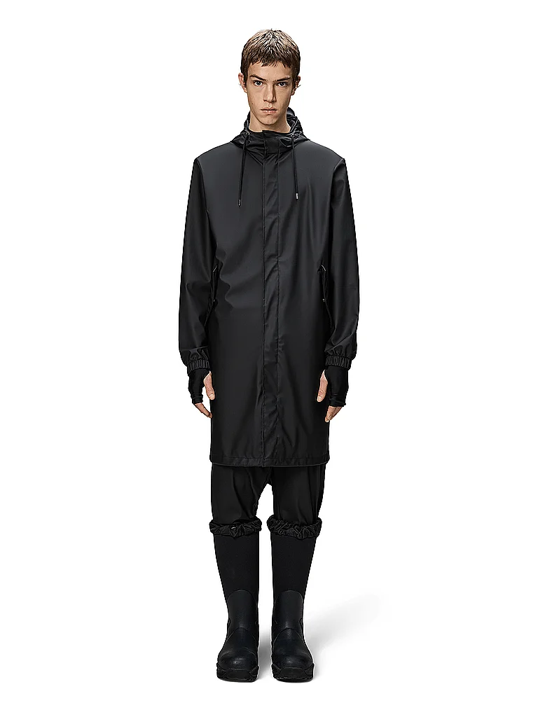 Rains - ImpermÃ©able Ã  capuche - Taille M Noir homme 3