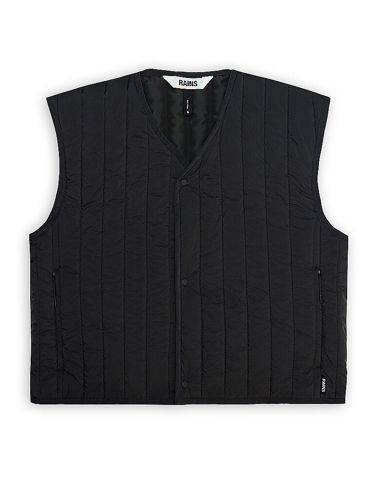 RAINS Gilet BANJA SHORT schwarz | XL