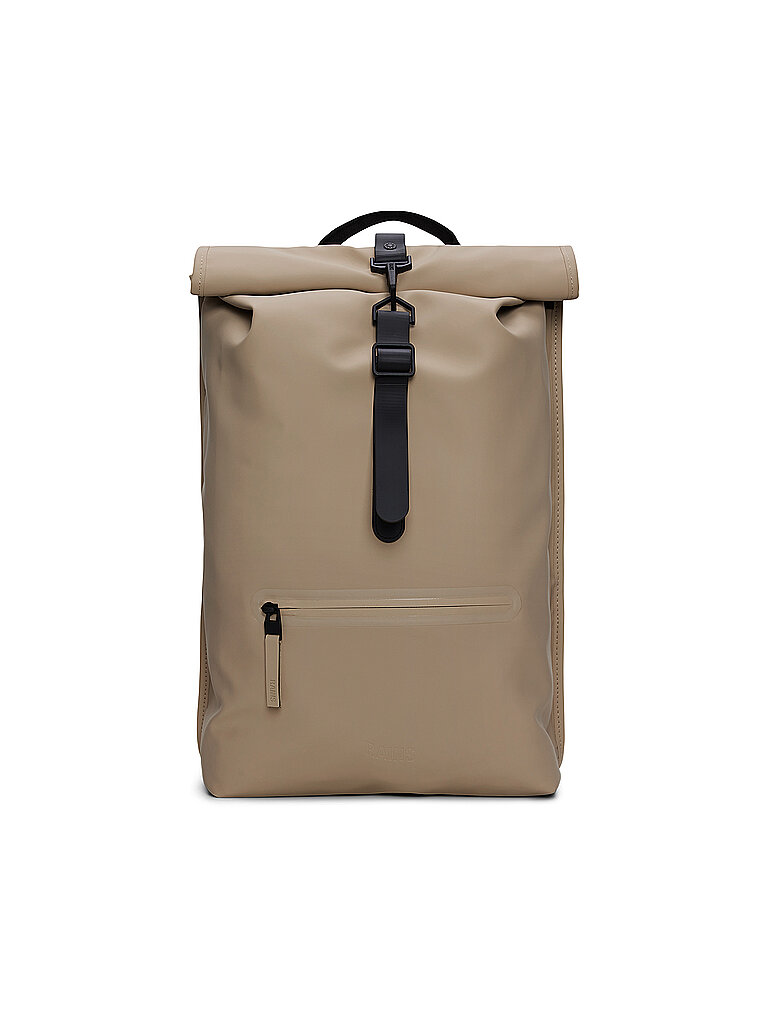 RAINS Rucksack ROLLTOP beige