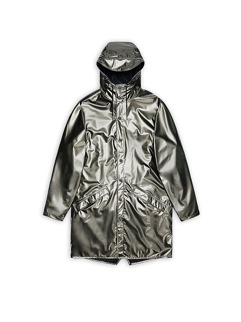 RAINS Regenparka silber S damen