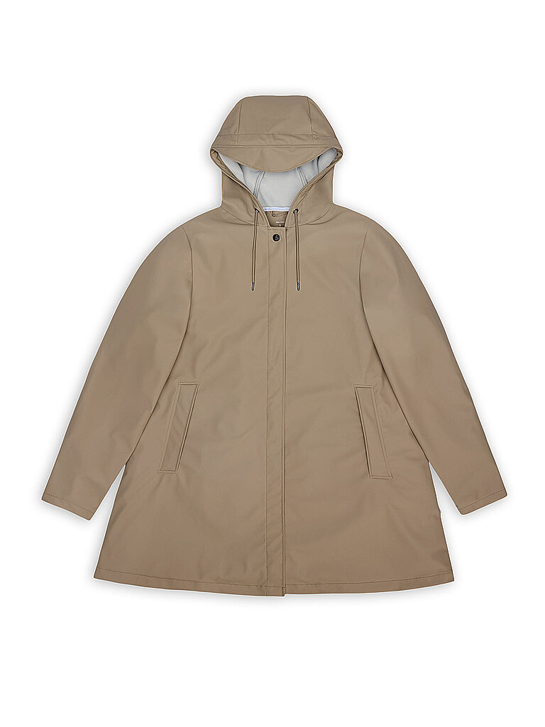 RAINS Regenjacke beige M damen