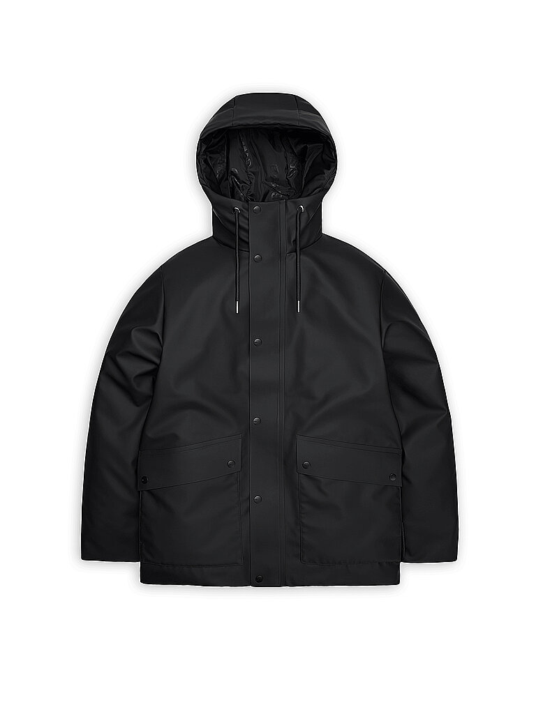 RAINS Regenparka NOME schwarz | S