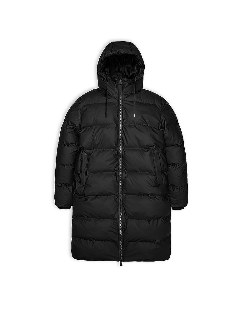 RAINS Steppmantel ALTA LONGER PUFFER JACKET schwarz | L