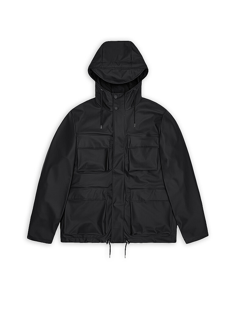 RAINS Regenjacke schwarz | XL