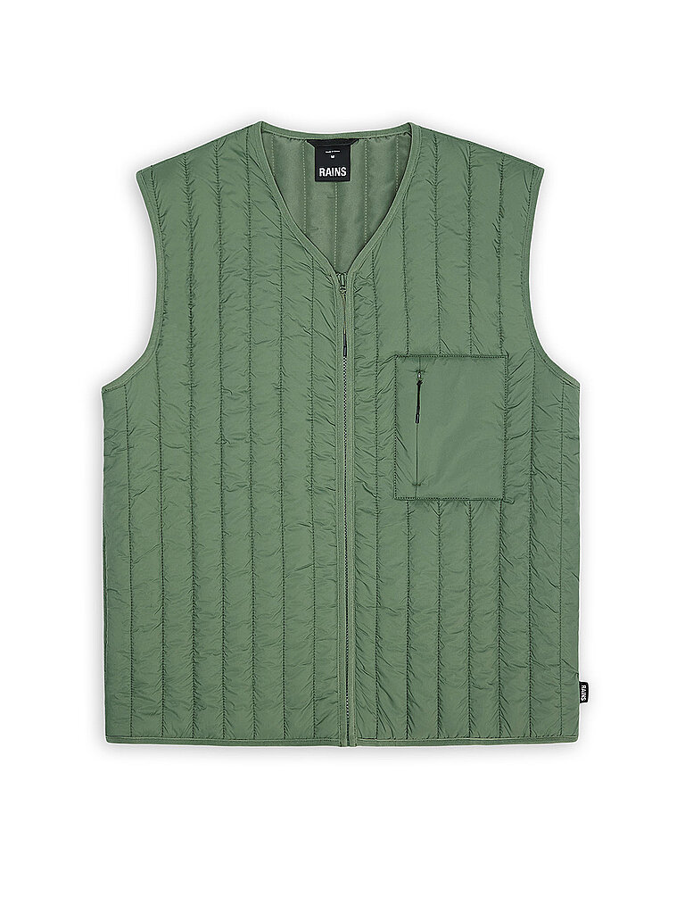 RAINS Steppgilet BANJA LINER hellgrün | M