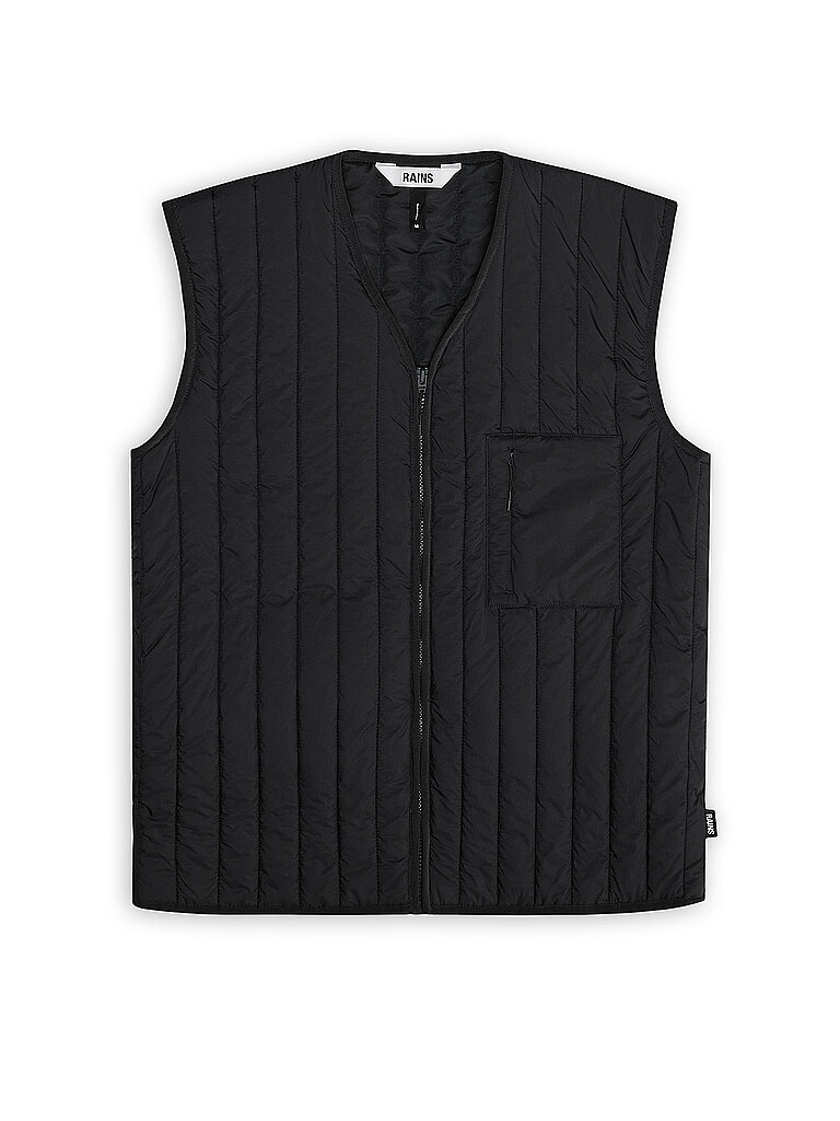 RAINS Steppgilet BANJA LINER schwarz | M