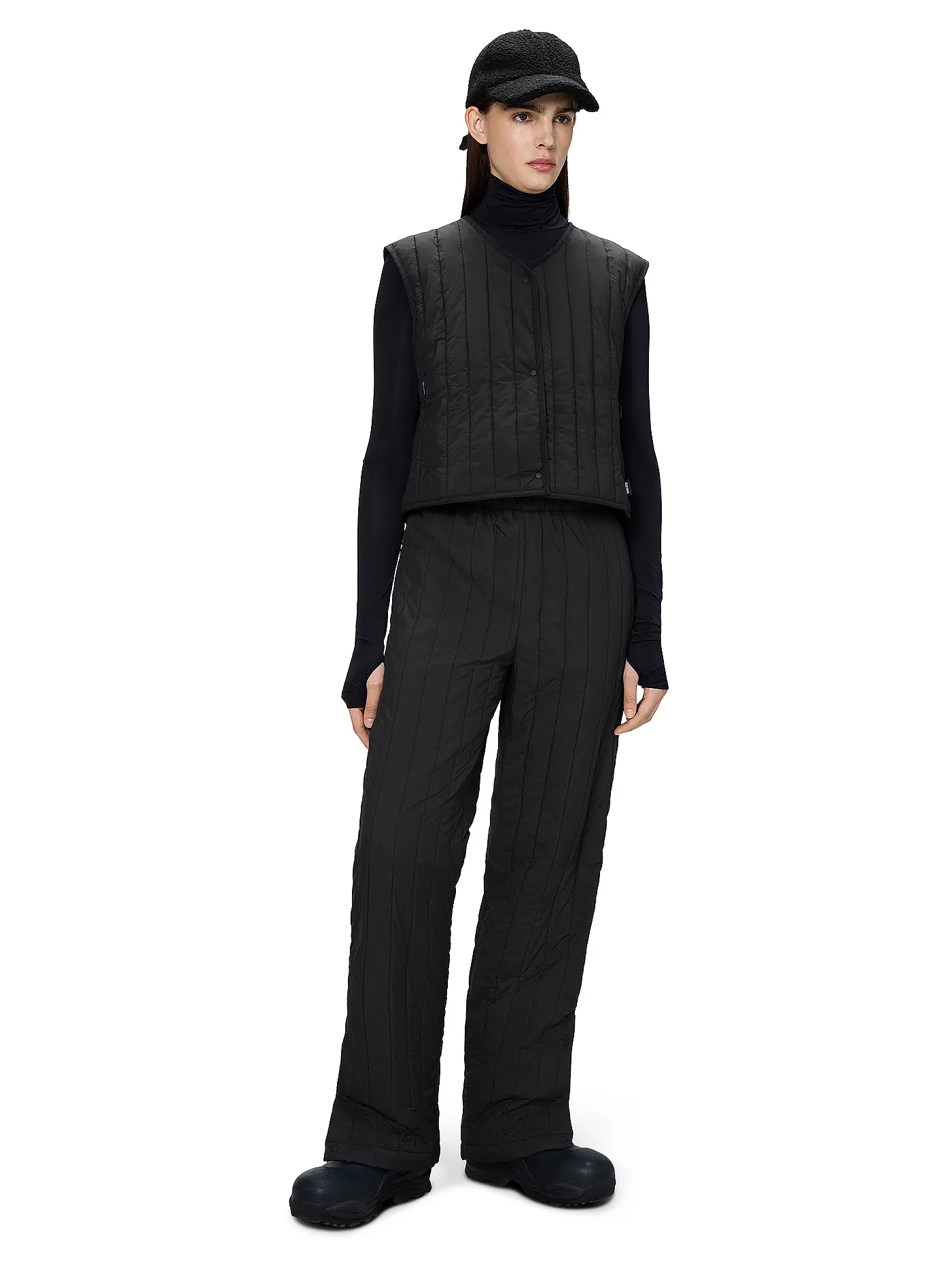 RAINS | Gilet BANJA SHORT | schwarz