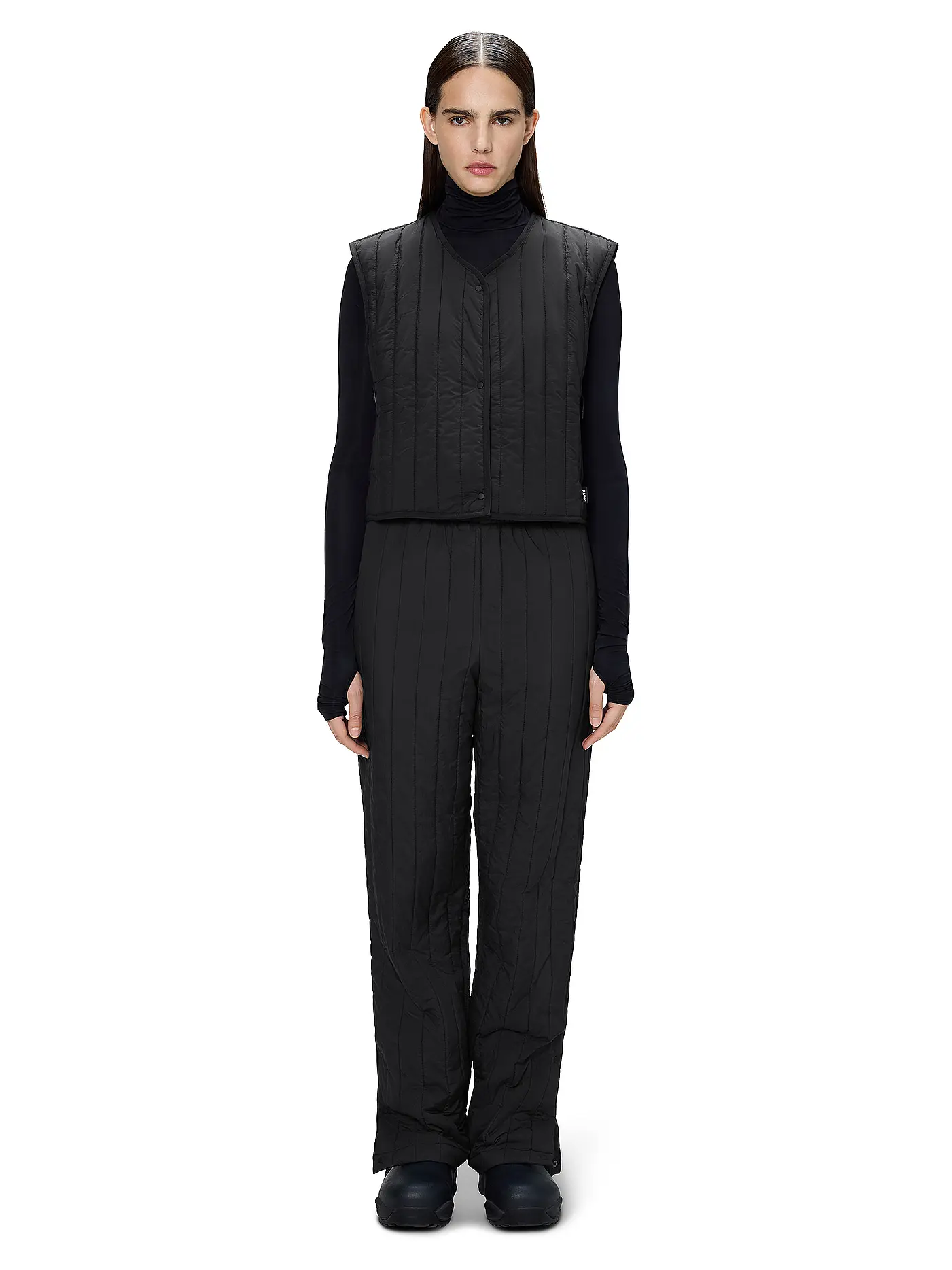 RAINS | Gilet BANJA SHORT | schwarz