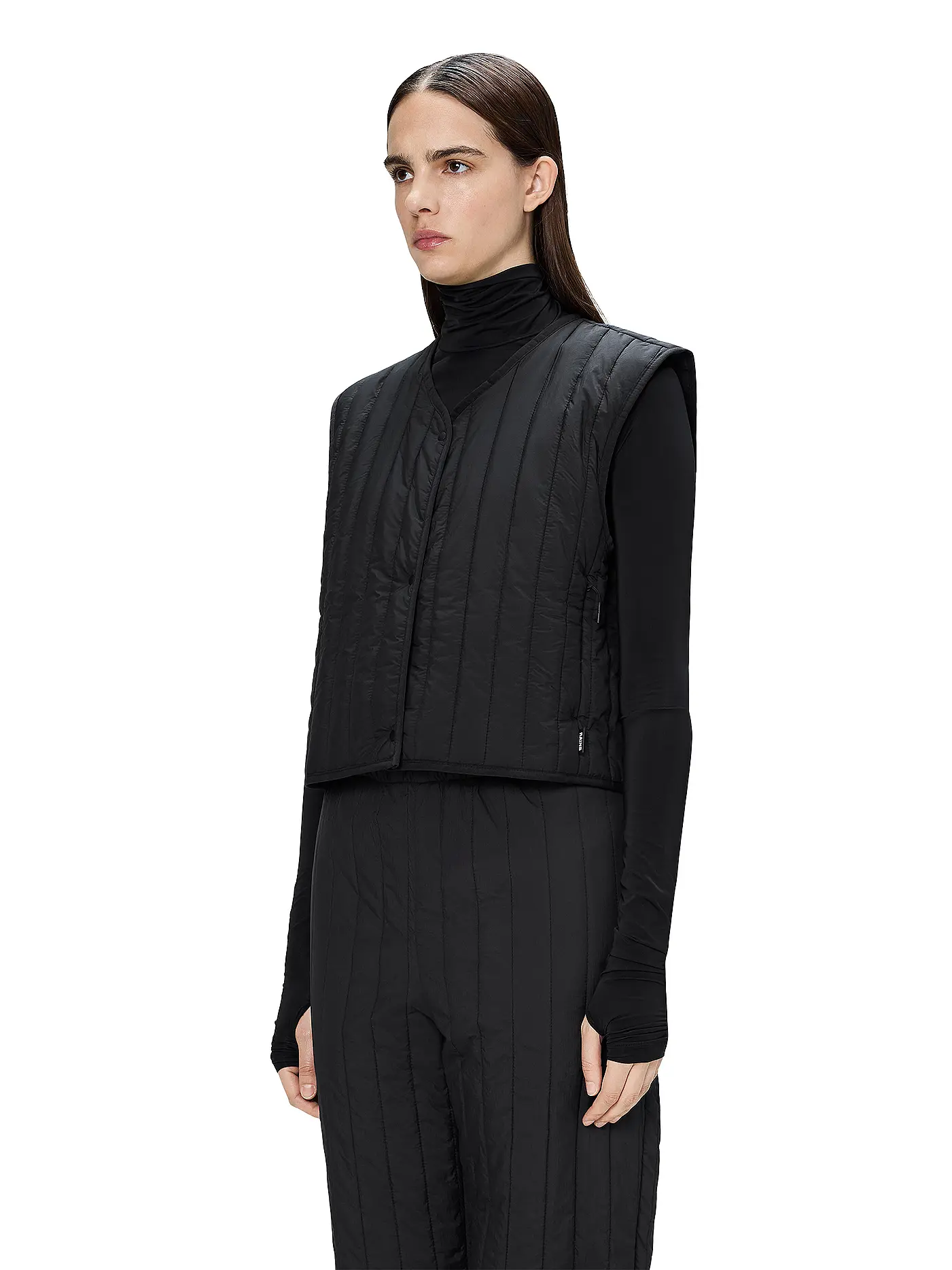 RAINS | Gilet BANJA SHORT | schwarz