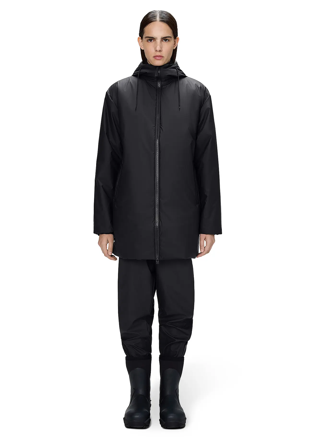 RAINS | Jacke LOHJA LONG INSULTED JACKET | schwarz