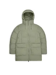 RAINS | Parka ALTA LONG PUFFER CARGO J | hellgrün