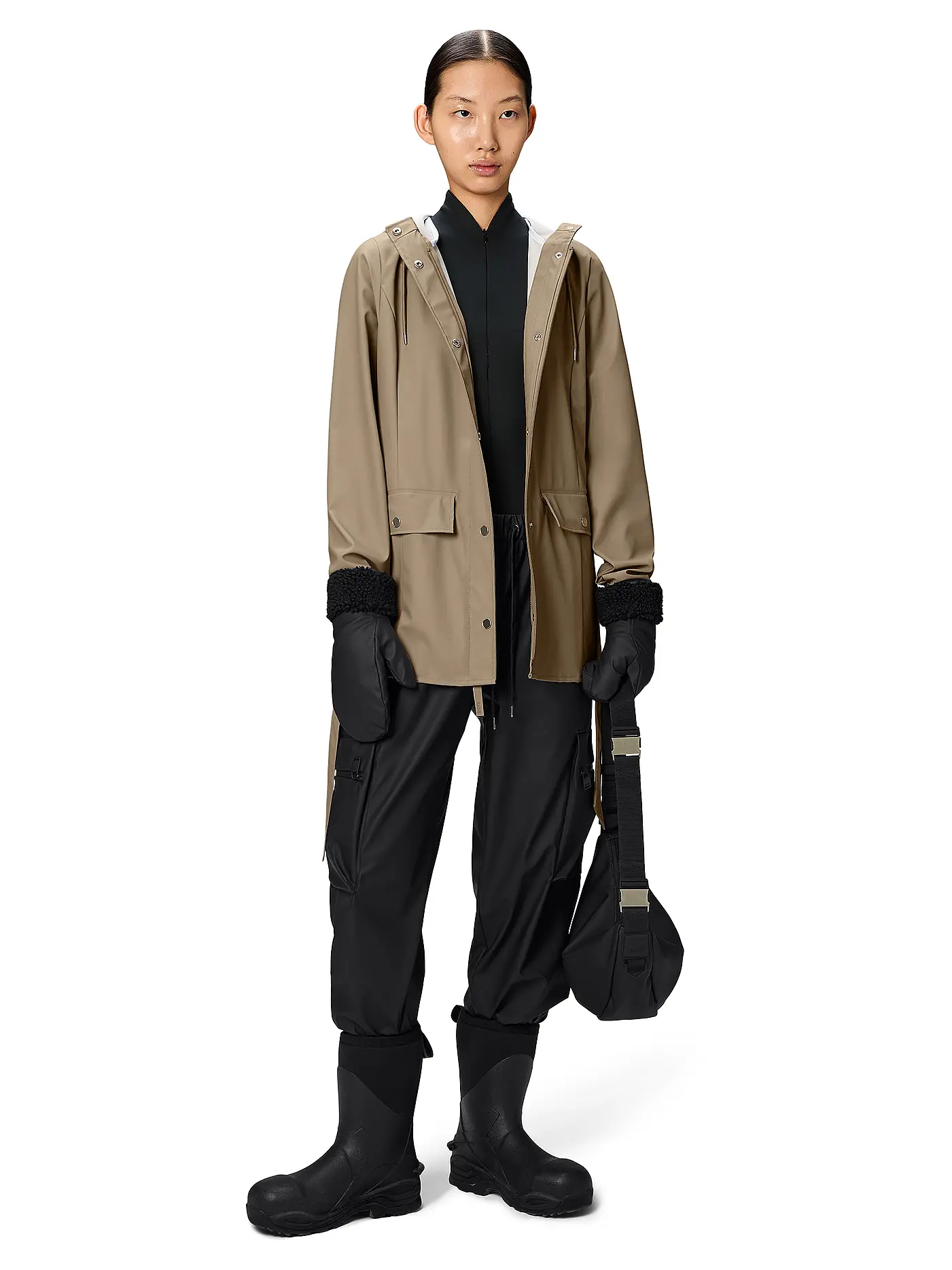 RAINS | Regenjacke CURVE JACKET W3 | beige