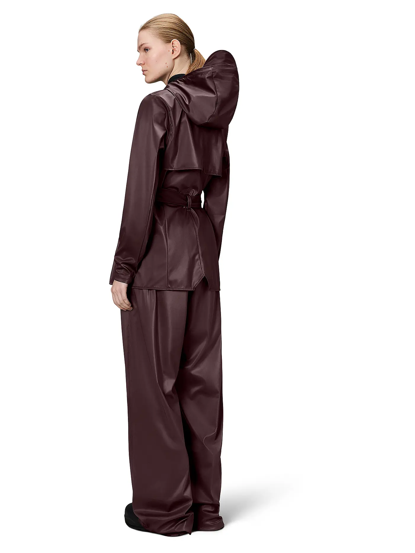RAINS | Regenjacke CURVE JACKET W3 | dunkelrot