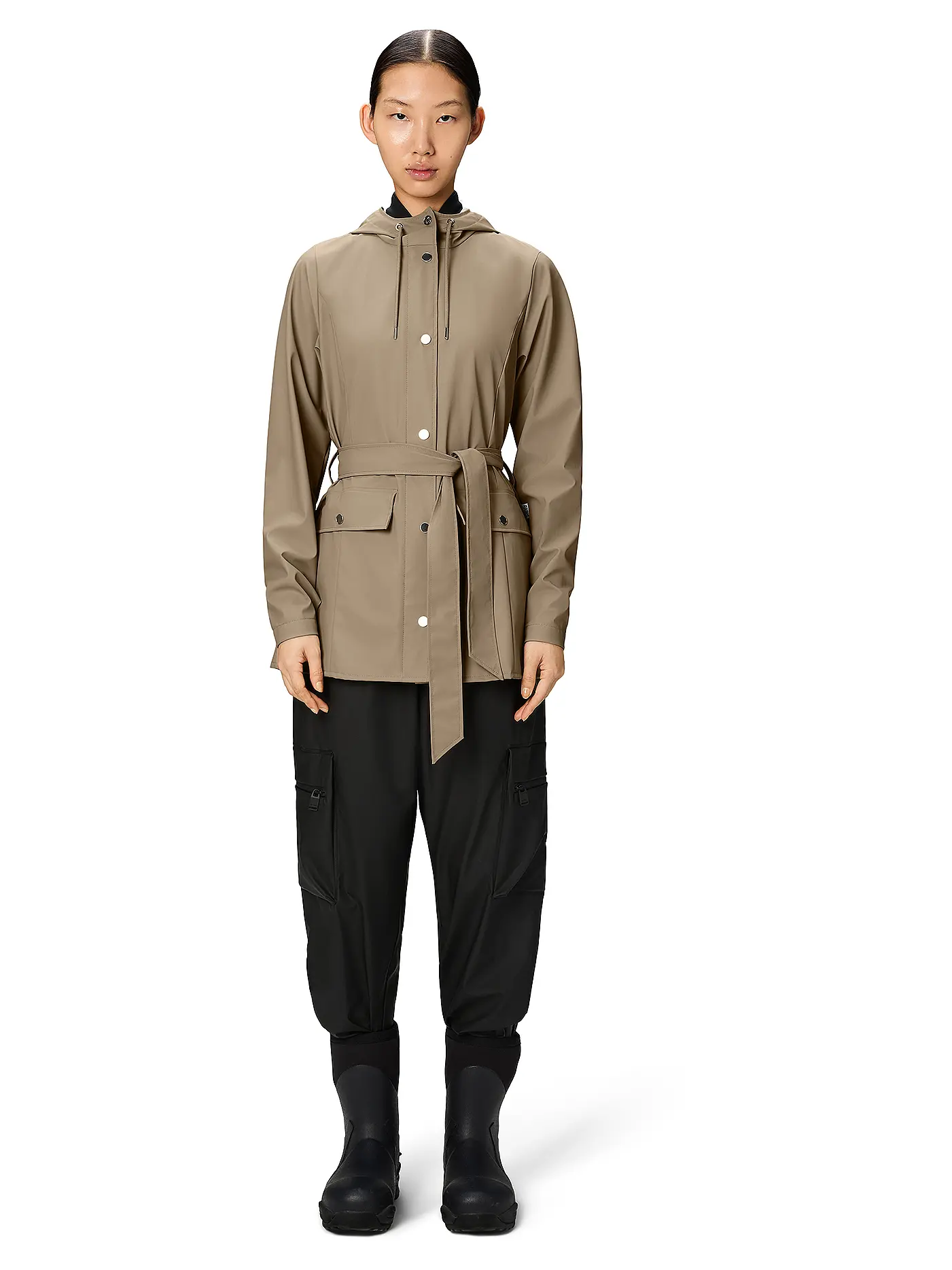 RAINS | Regenjacke CURVE JACKET W3 | beige