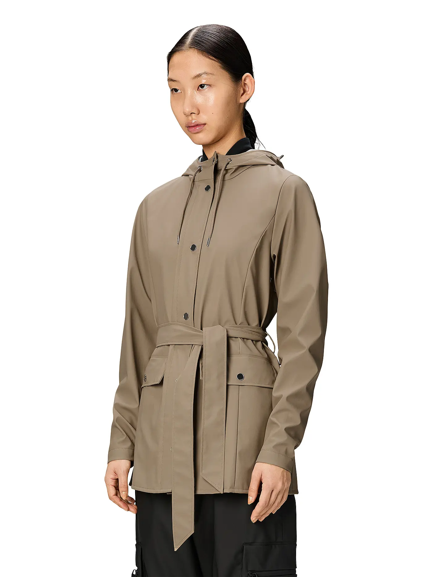 RAINS | Regenjacke CURVE JACKET W3 | beige