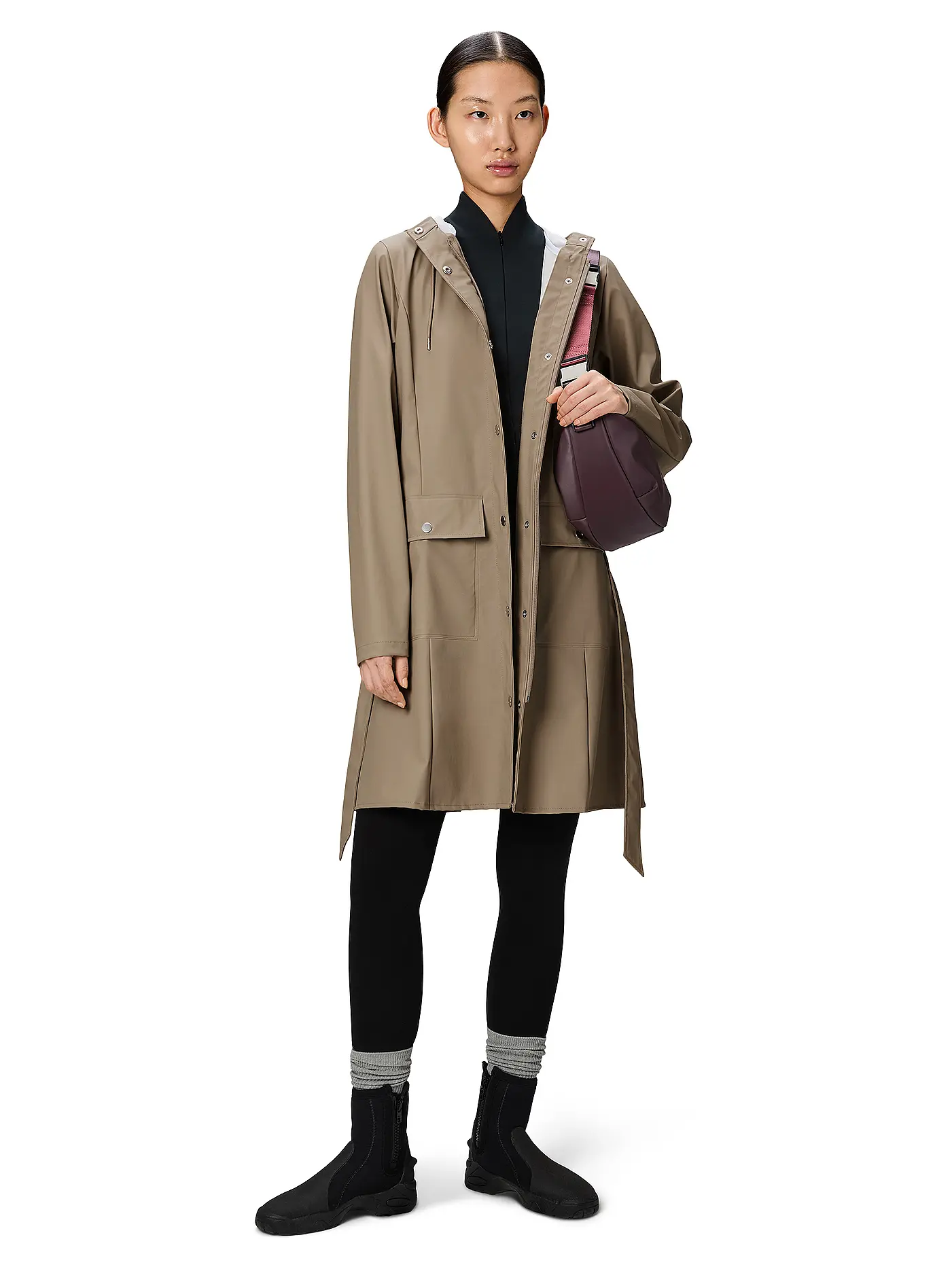RAINS | Regenjacke CURVE W JACKET  | beige