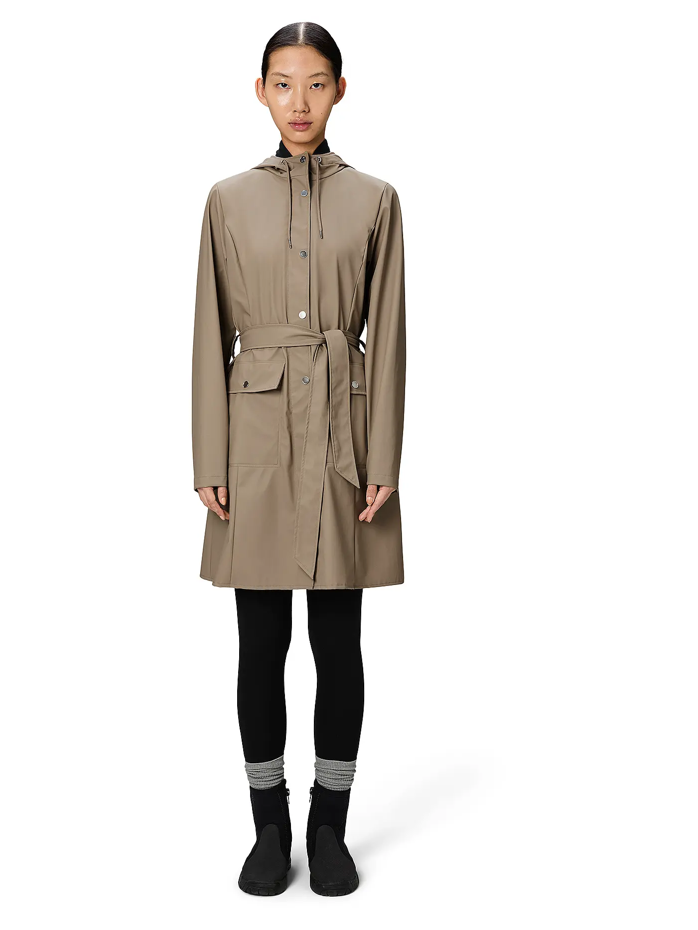 RAINS | Regenjacke CURVE W JACKET  | beige