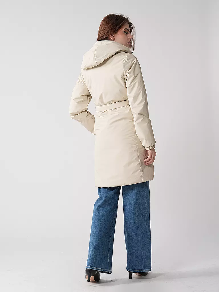RAINS | Regenjacke LOHJA LONG INSULTED CURVED JACKET  | beige