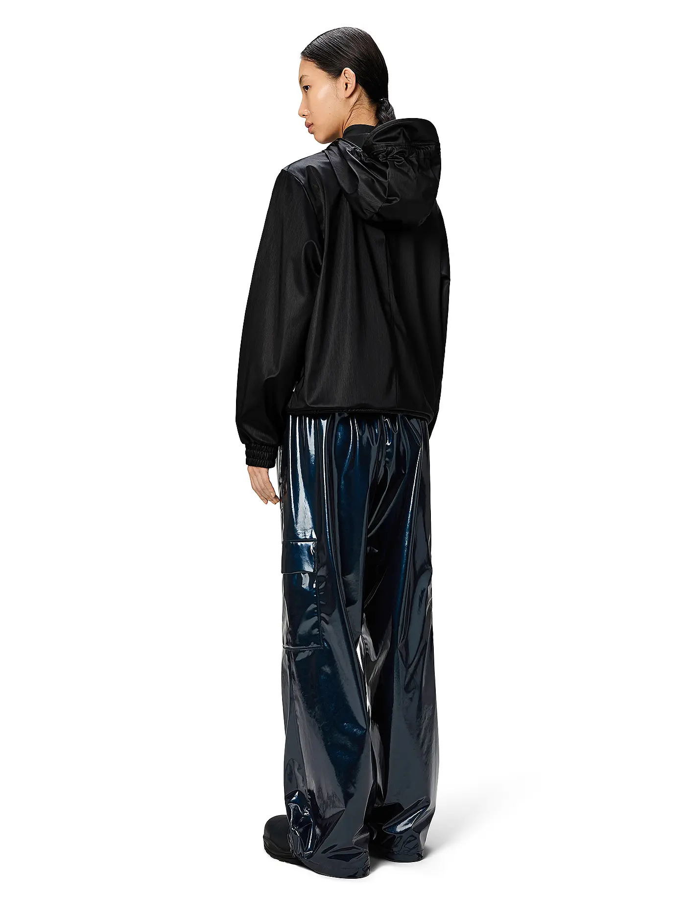 RAINS | Regenjacke STRING W JACKET | schwarz