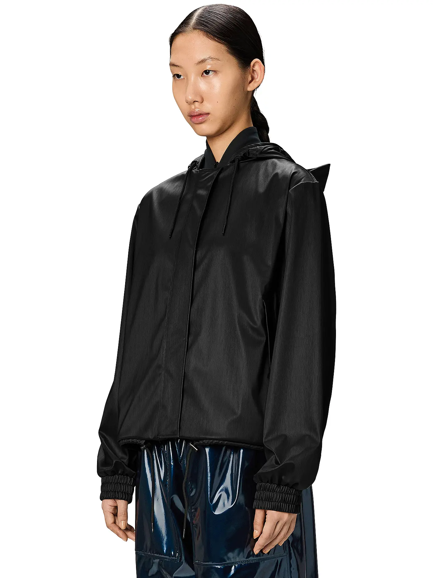 RAINS | Regenjacke STRING W JACKET | schwarz