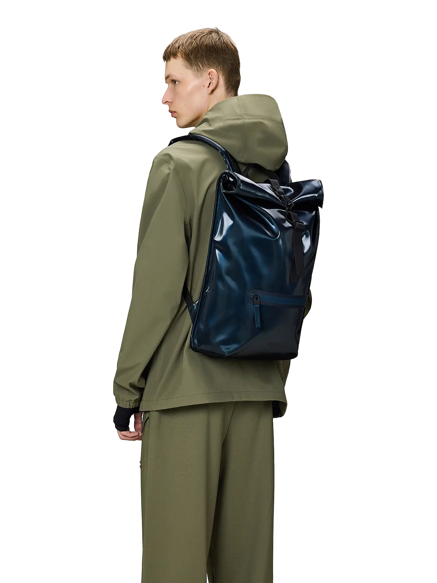 RAINS | Rucksack ROLLTOP | blau