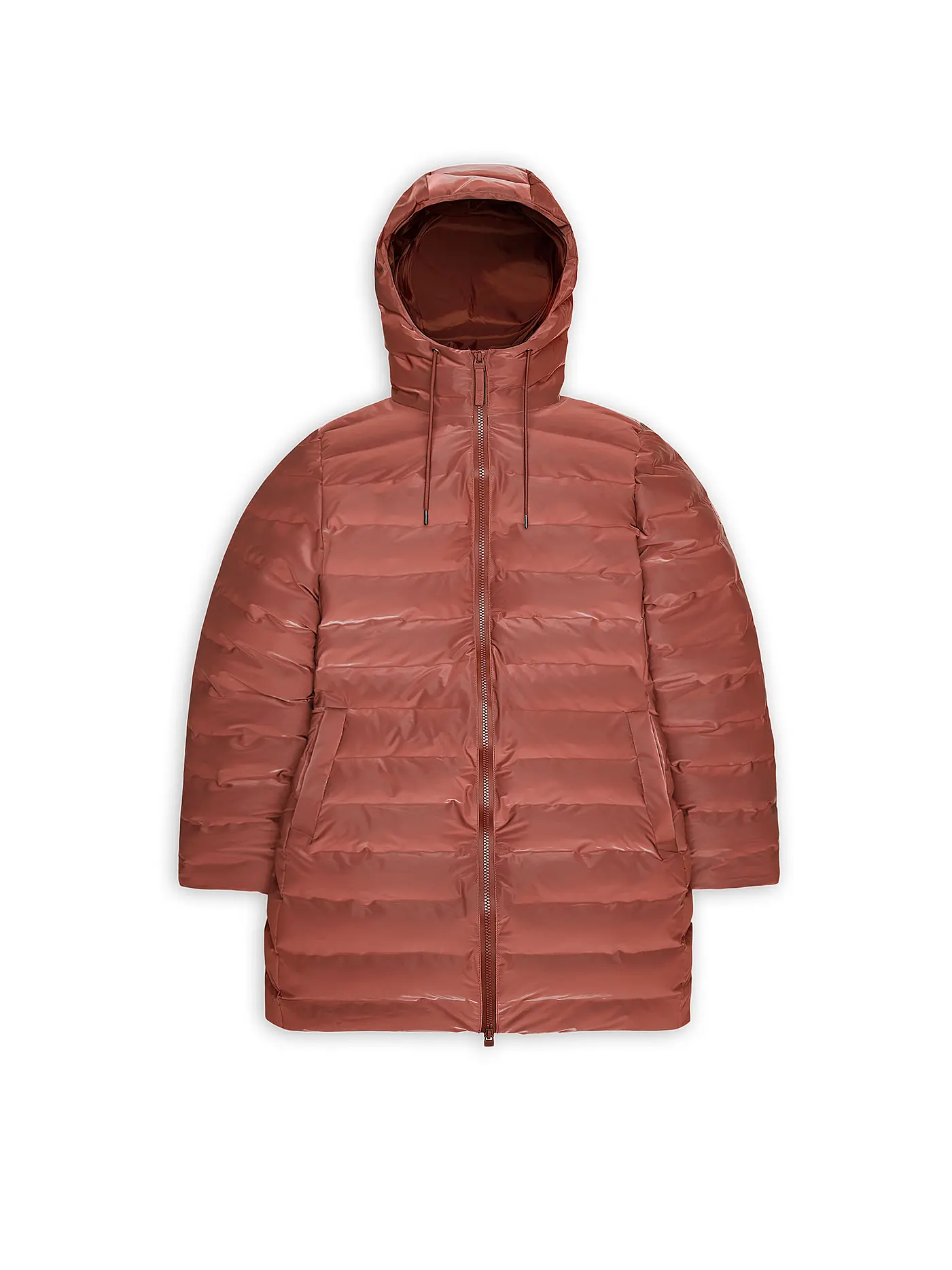 RAINS | Steppjacke LOHJA LONG  | orange