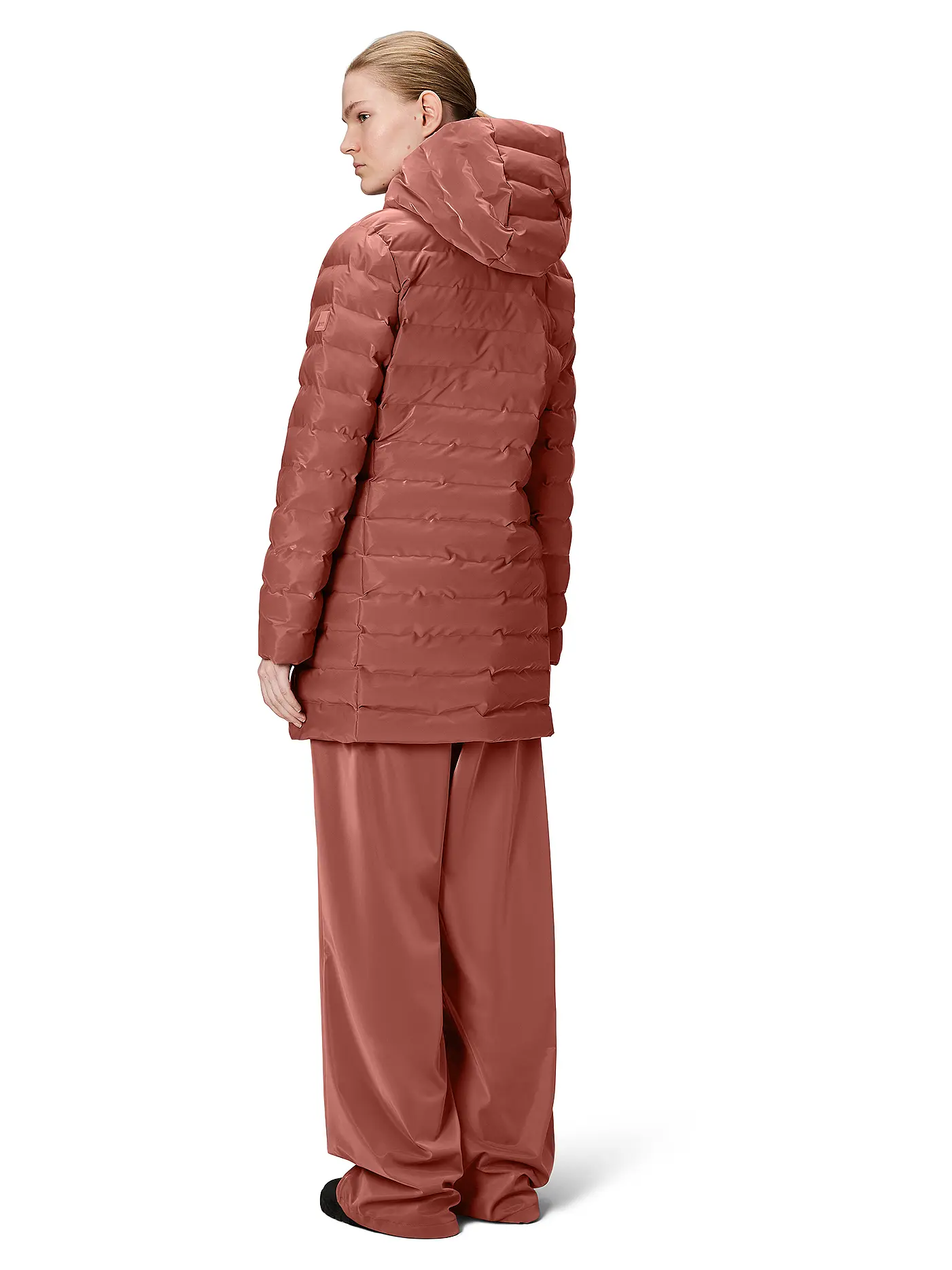 RAINS | Steppjacke LOHJA LONG  | orange