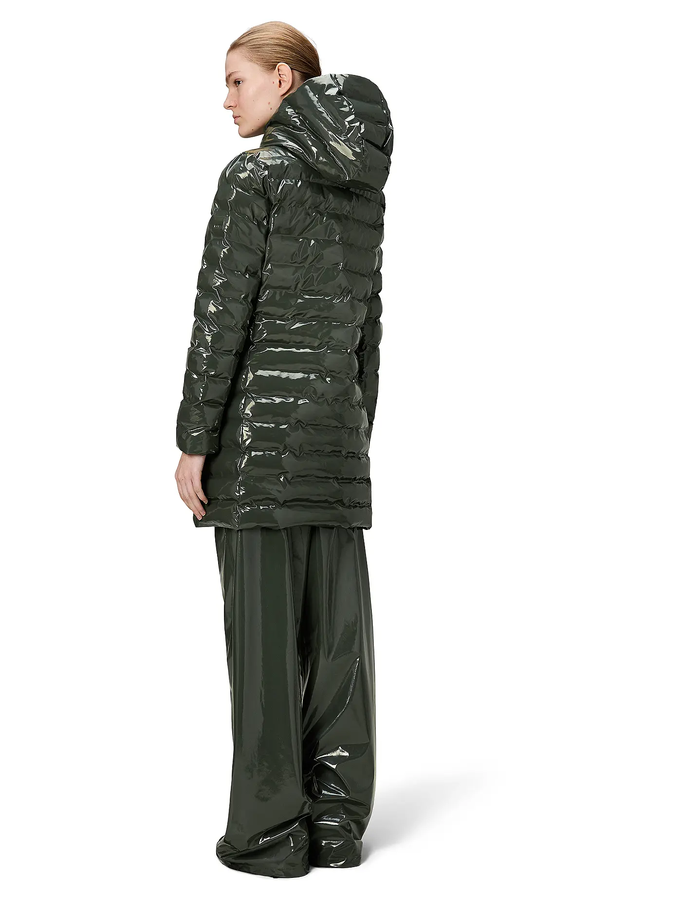 RAINS | Steppjacke LOHJA LONG  | olive