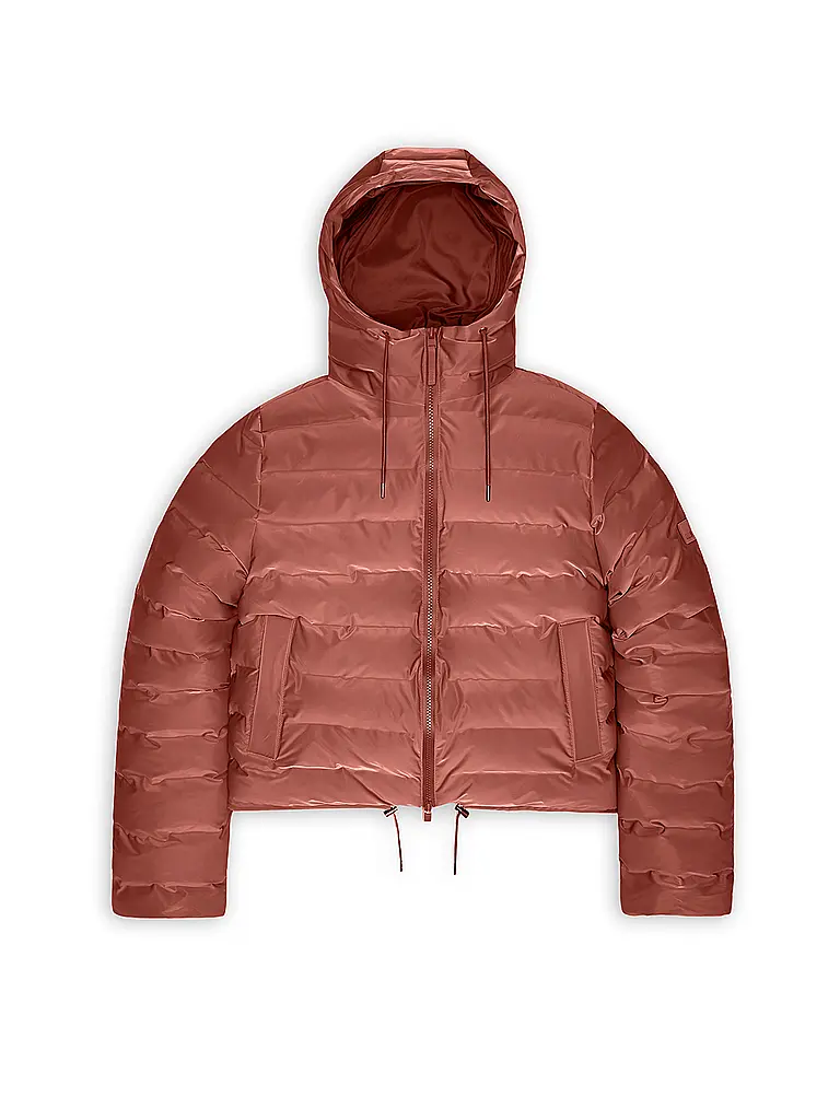 RAINS | Steppjacke LOHJA SHORT PUFFER JACKET | orange